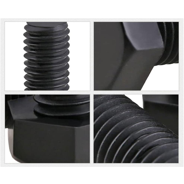 مسامير سداسية 12.9 درجة سبائك الصلب الأسود أكسيد إنهاء كامل الموضوع الخشنة الموضوع UNC مسدس رئيس البراغي