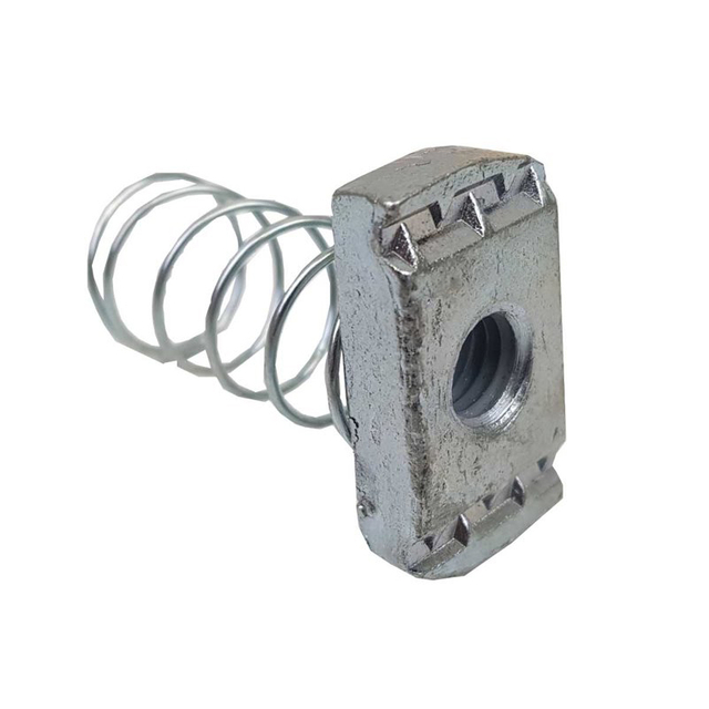 الفولاذ المقاوم للصدأ الربيع قناة المكسرات M8 الربيع الجوز تبختر الجوز مع الربيع