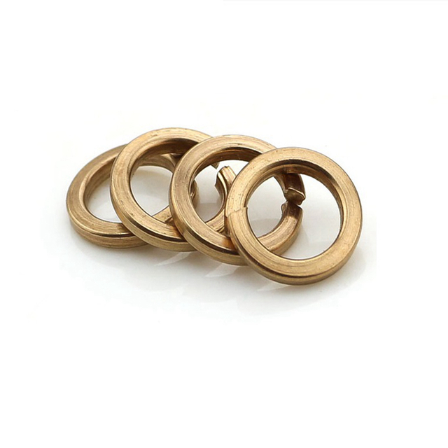 غسالة ذات قفل مقسم من الدرجة 8 مطلية بالزنك الأصفر DIN 127-B غسالات زنبركية