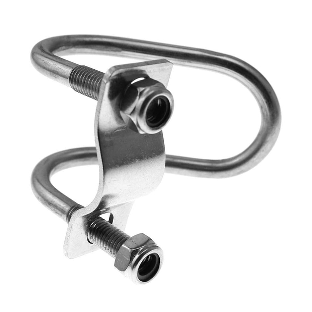 مسامير مزدوجة على شكل حرف U 304 من الفولاذ المقاوم للصدأ على شكل حرف U مع صواميل وألواح