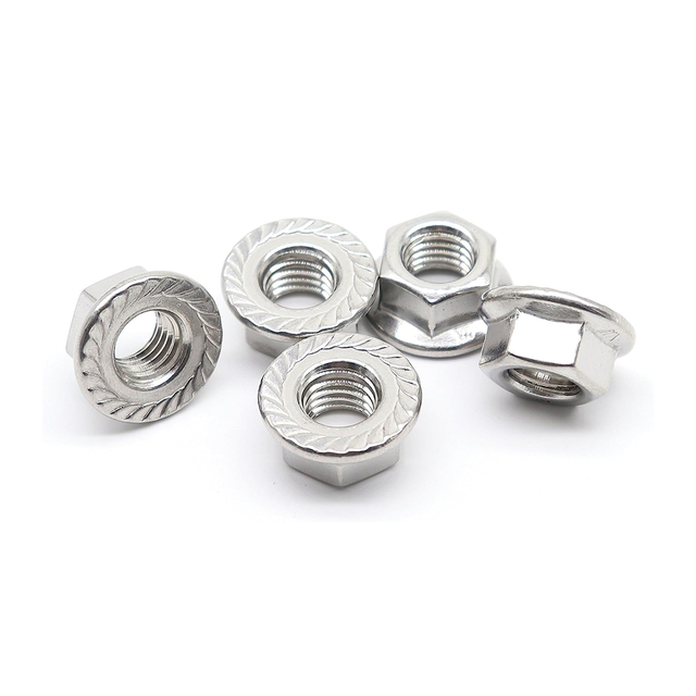 الفولاذ المقاوم للصدأ مسنن مسدس شفة قفل المكسرات عرافة شفة المكسرات