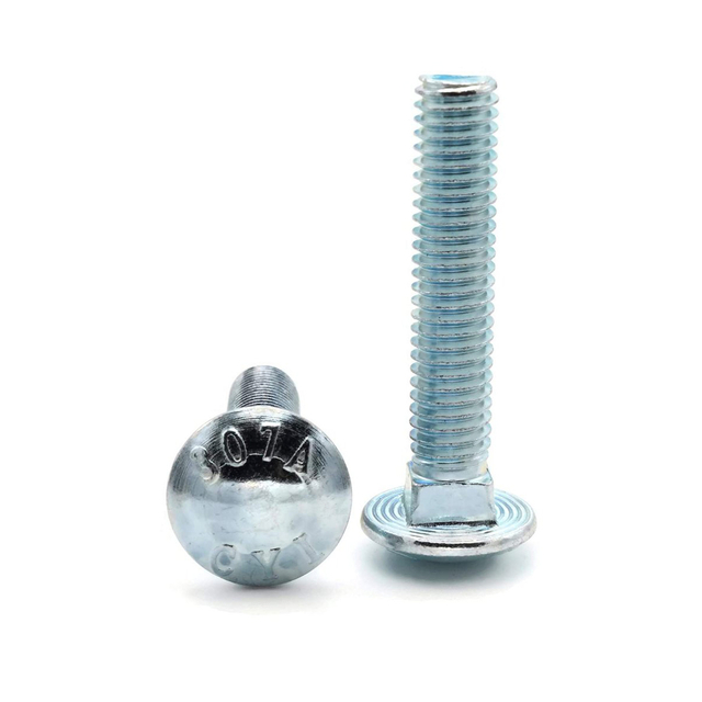 جولة رئيس ساحة الرقبة النقل الترباس الزنك مطلي 307A الصف الصلب Din603