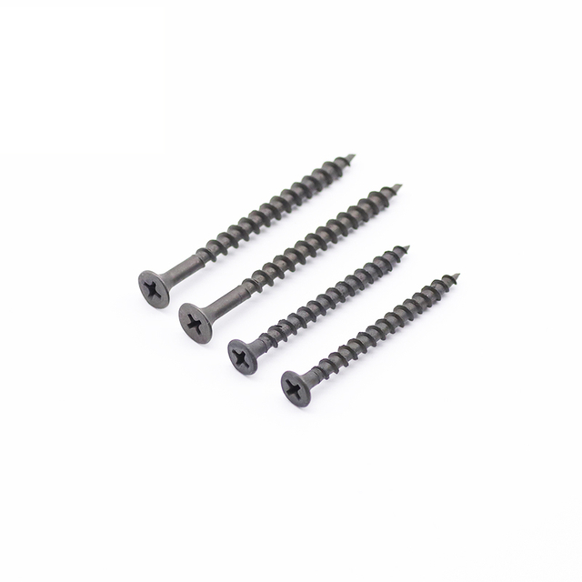 C1022 الكربون الصلب الجدار الجاف المسمار غرامة الموضوع رمادي الفوسفات دريوال المسمار مع رأس البوق