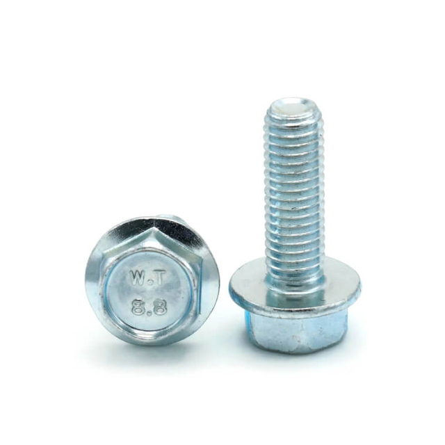 انخفاض سعر عالية الجودة متري DIN6921 القياسية الكربون الصلب مطلي بالزنك عرافة شفة الترباس