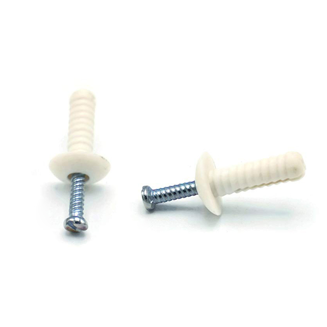 نايلون تروس مطرقة محرك مرساة في البناء ملموسة المراسي الزنك مسمار