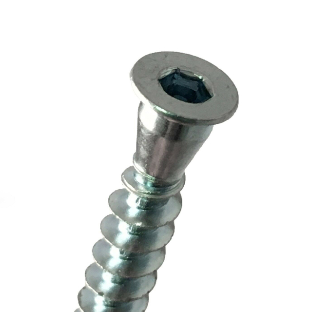 الكربون الصلب الأثاث تأكيد برغي عرافة المقبس مسامير الخشب الزنك مطلي