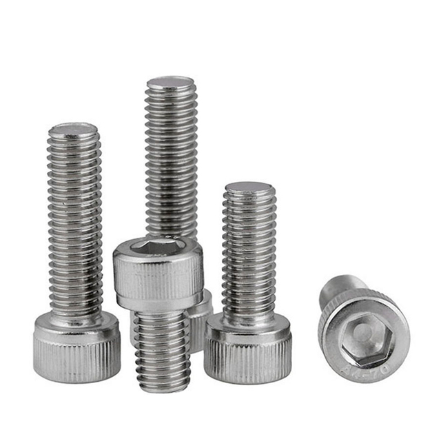 DIN912 الفولاذ المقاوم للصدأ عرافة المقبس غطاء الرأس مسامير مسدس ألين البراغي